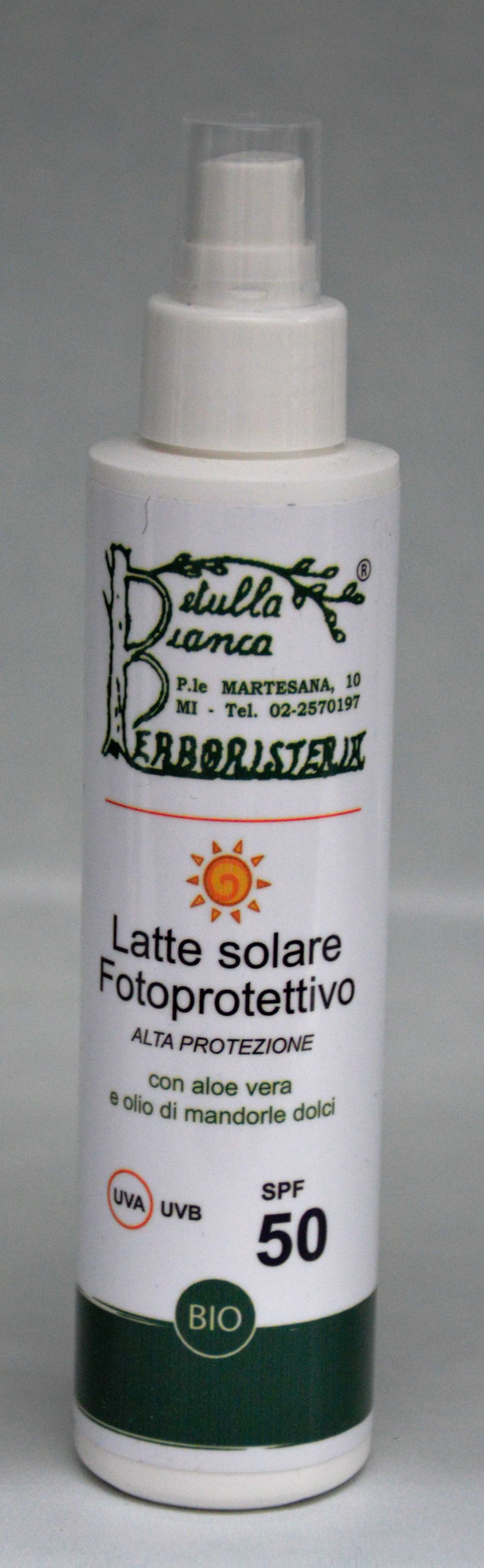Latte solare spray fotoprotettivo alta protezione spf 50