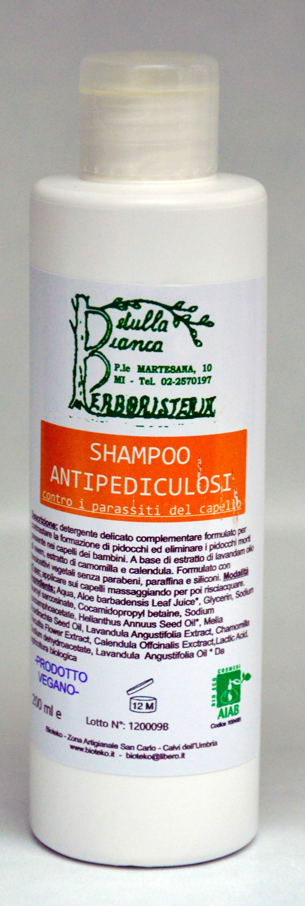 Shampoo antipediculosi